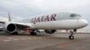 Un Airbus A350 de Qatar Airways à l'aéroport de Francfort en Allemagne, 15 janvier 2015.