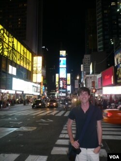 Visiting Times Square in New York City