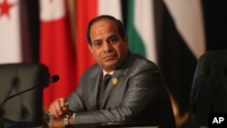 Le président égyptien Abdel Fattah al-Sissi .