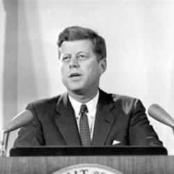 President Kennedy reports to the nation on the Cuban missile crisis