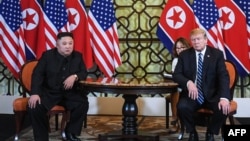 美國總統特朗普與北韓領導人金正恩在河內舉行第二次峰會。 (2019年2月28日)