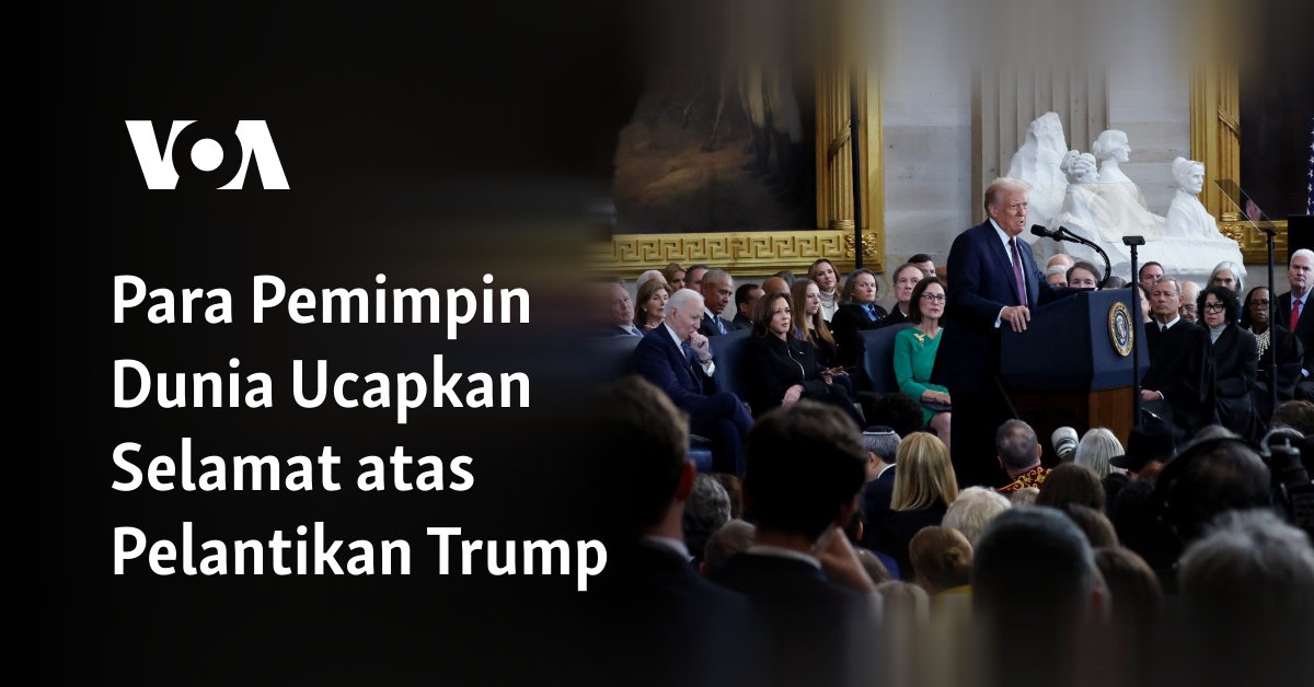 Para Pemimpin Dunia Ucapkan Selamat atas Pelantikan Trump