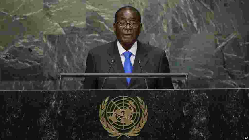 Zimbabwe President Robert Mugabe.