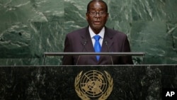 Mutungamiri wenyika VaRobert Mugabe kumusangano weUnited Nations General Assembly