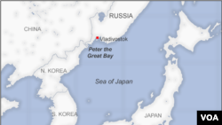 Map of the Sea of Japan, where China's navy is conducting exercises.