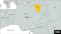 Bản đồ tiểu bang Yobe ở Nigeria
