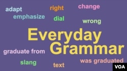 Everyday Grammar: Words Come and Go in Adaptable English
