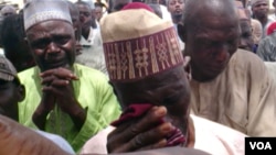 Wasu cikin iyayen daliban da aka sace a Cibok dake Jihar Borno.