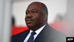 FILE - Gabonese President Ali Bongo attends the closing ceremony of the 2017 Africa Cup of Nations football tournament in Libreville, Feb. 5, 2017.