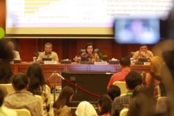 Menteri Keuangan Sri Mulyani dalam konferensi Pers "Laporan APBN tahun 2019", di Kementerian Keuangan, Jakarta, Selasa, 7 Januari 2019. (Foto: Humas Kemenkeu)