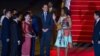 Michelle Obama arrived at Siem Reap International Airport. She was greeted by Cambodia first lady Bun Ranny Hun Sen, Education Minister Hang Chuon Naron, and the U.S embassador. (Photo: Neou Vannarin for VOA)