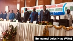 Ouverture à Yaoundé des travaux de la 7ème session du comité de sécurité transfrontalière Cameroun-Nigeria, le 10 juillet 2019. (VOA/Emmanuel Jules Ntap)