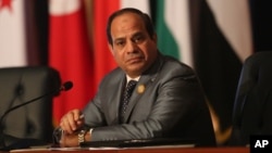 Le président égyptien Abdel Fattah al-Sissi à Sharm el-Sheikh, 29 mars 2015. 