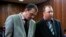 Willem Oosthuizen et Theo Jackson lors de leur procès à Mpumalanga, Afrique du Sud, le 23 octobre 2017