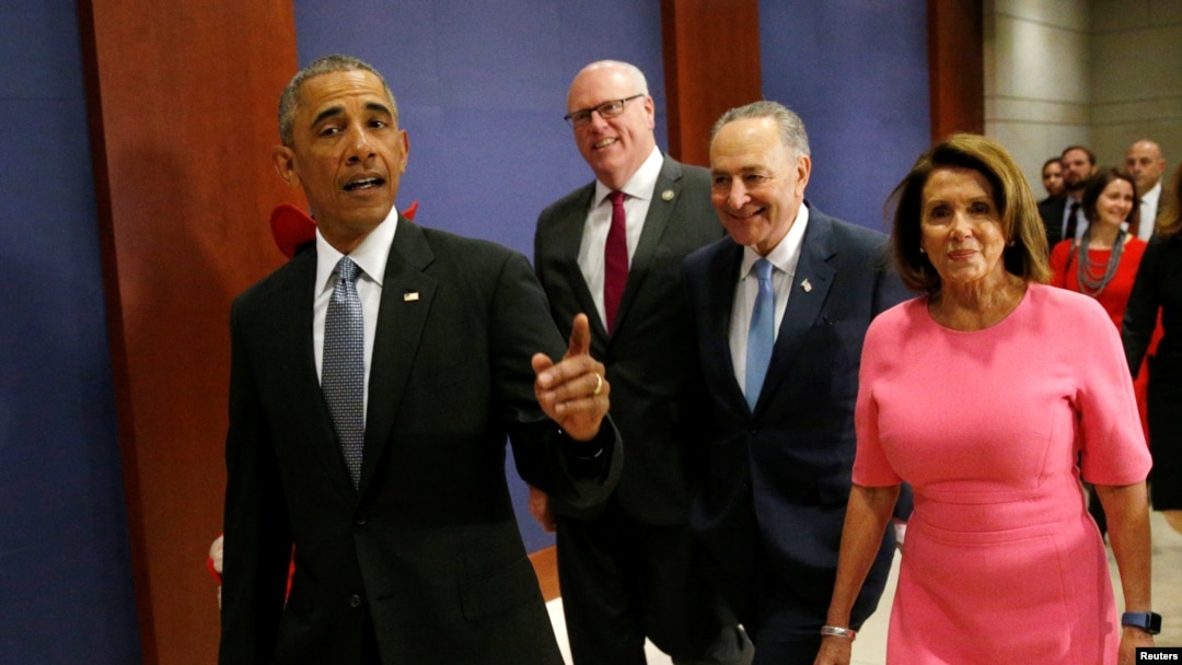 Predsednik Barak Obama sa demokratskim liderima u Kongresu