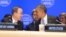 Sec. Gral. de la ONU Ban Ki-moon y presidente Barack Obama en la Cumbre de Líderes sobre Combate al Extremismo.