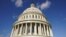 资料照片：美国国会大厦圆顶。
