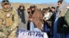 Sirajuddin Haqqani (C), the Taliban interior minister, attends the funeral ceremony of Khalil Ur-Rahman Haqqani, the Minister for Refugees and Repatriation, in Sarana of Paktia province, south of Kabul, Afghanistan, Dec. 12, 2024.