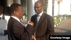 New Justicve Minister Emmerson Mnangagwa and Information Minister Jonathan Moyo