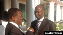 New Justicve Minister Emmerson Mnangagwa and Information Minister Jonathan Moyo