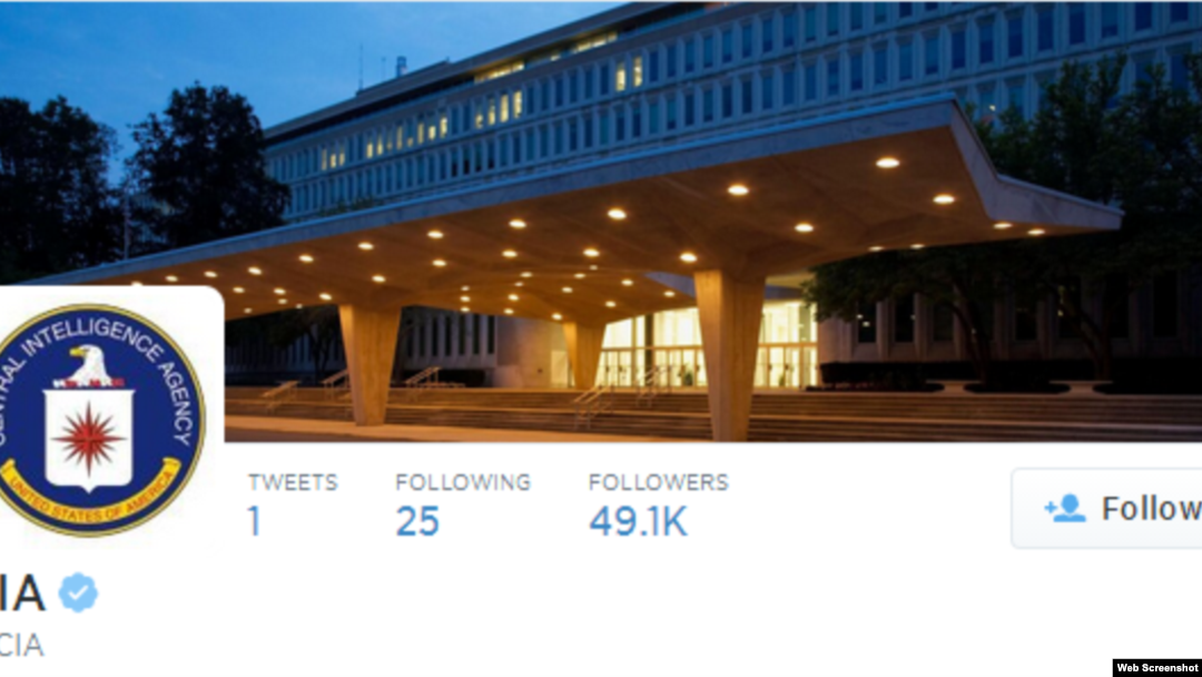 Badan Intelijen Amerika (CIA) mengumumkan peluncuran akun mereka di Facebook dan twitter, Jumat, 6 Juni 2014 (Foto: dok)
