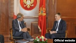 Italijanski šef diplomatije Paolo Đentiloni i potpredsjednik Vlade Crne Gore Igor Lukšić (gov.me)