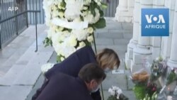 Attaque au couteau à Nice: hommage devant la basilique Notre-Dame