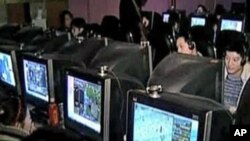 An Internet cafe in China