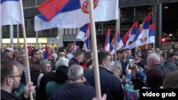 Protest koji se održava u Beogradu 13. aprila treba da okupi veći broj ljudi koji dolaze i iz unutrašnjosti Srbije, Foto: VOA