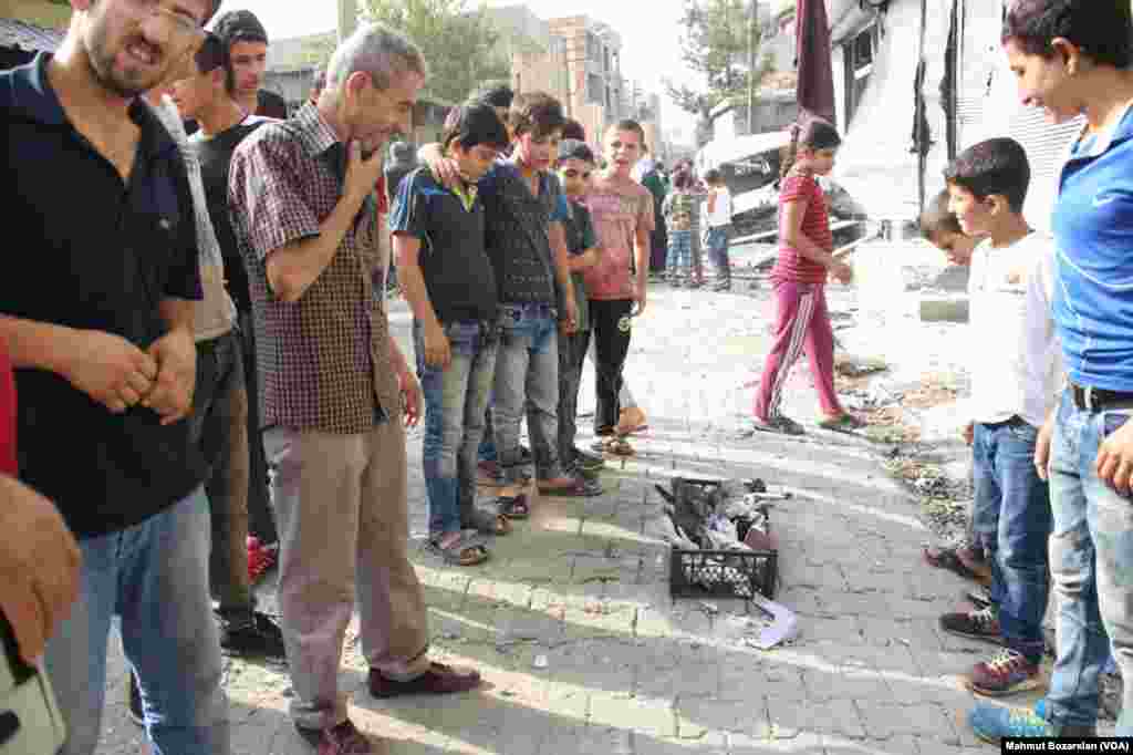 The town of Cizre in southteastern Turkey after weeklong curfew lifted