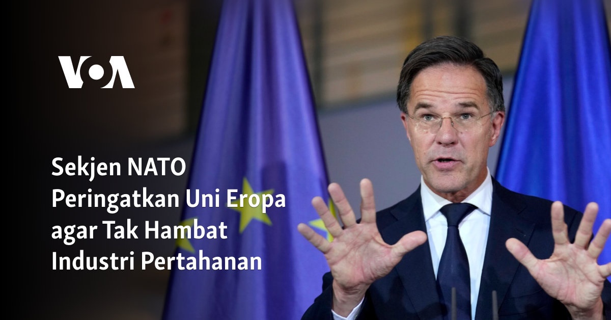 Sekjen NATO Peringatkan Uni Eropa agar Tak Hambat Industri Pertahanan