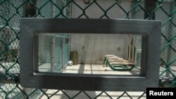 Cuarto de ejercicios en el Campo Delta, Guantanamo. Un reporte del Senado podría arrojar luz a las técnicas de tortura en ese lugar por parte de la CIA.