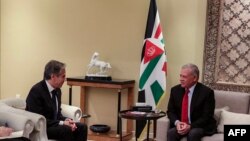 کۆبونەوەی وەزیری دەرەوەی ئەمەریکا ئەنتۆنی بلینکن، لەگەڵ شا عەبدوڵڵای دووهەم لە ئوردن