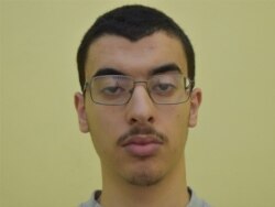 FILE - Hashem Abedi, convicted August 20, 2020, of murder in the 2017 Manchester bombing, is seen in this police mugshot released by the Greater Manchester Police.
