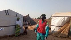 Cameroon Red Cross staff visiting Kai-Kai, northern Cameroon, Jan. 19, 2021. (Moki Edwin Kindzeka/VOA)