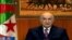 Le président algérien Abdelmadjid Tebboune prononçant un discours télévisé le 18 février 2021 à Alger. 