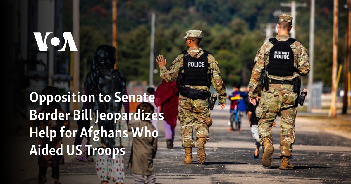 Opposition to Senate Border Bill hinders aid for Afghan allies.