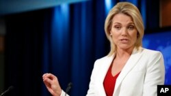 La portavoz del Departamento de Estado, Heather Nauert, indicó que EE.UU. condena las acciones del gobierno cubano y apoya a los bravos activistas que enfrentan la represión del régimen cubano.