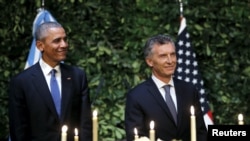 Macri destacó que Obama le había dicho que su gobierno va "a hacer todo lo posible" para ayudar a Argentina.