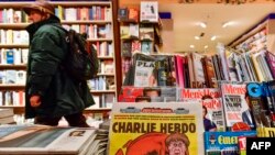 Charlie Hebdo à Berlin, le 1er décembre 2016. 