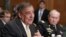 Defense Secretary Leon Panetta, left, accompanied by Joint Chiefs Chairman Gen. Martin Dempsey testifies on Capitol Hill in Washington, Wednesday, June 13, 2012.