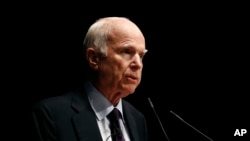 Senator John McCain di Annapolis, Maryland, 30 Oktober 2017. (Foto: dok). 