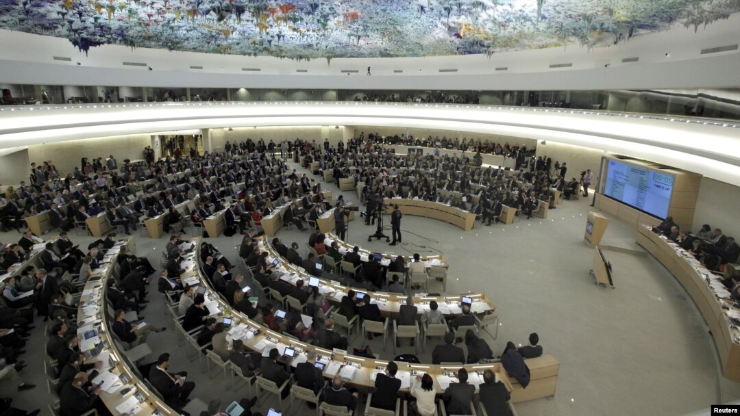Para anggota Dewan HAM PBB melakukan voting di Jenewa, Swiss (foto: dok). Dewan HAM setuju membentuk komisi untuk menyelidiki pelanggaran HAM Korut. 
