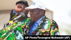 Mataimakin Shugaban Kasar Zimbabwe Emmerson Mnangagwa da Shugaban kasar Robert Mugabe ya tsige