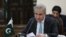 Pakistani Foreign Minister Shah Mehmood Qureshi, in Islamabad, Pakistan, April 7, 2021. 