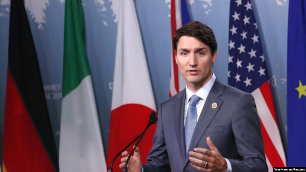 El primer ministro de CanadÃ¡, Justin Trudeau, ofrece una conferencia de prensa al final de la cumbre del Grupo de los Siete en La Malbaie, Quebec. Junio 9, 2018. REUTERS/Yves Herman