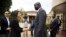 L'ambassadrice des Etats-Unis à l'ONU, Nikki Haley, 2e à gauche, est arrivée mercredi à Juba, Soudan du Sud, 25 octobre 2017.