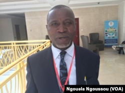 Alexis De Larivière, expert congolais en hydrographie, à Brazzaville. (VOA/Ngouela Ngoussou)