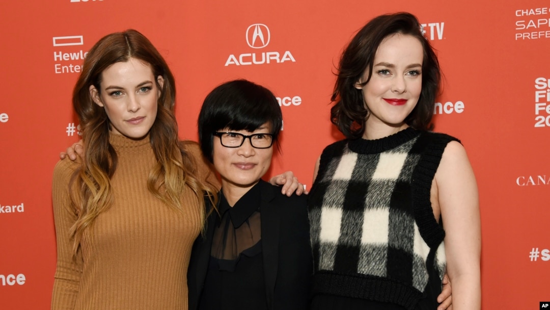So Yong Kim, center, director of "Lovesong," poses with cast members Riley Keough, left, and Jena Malone at the premiere of the film at the 2016 Sundance Film Festival in Park City, Utah, Jan. 25, 2016.