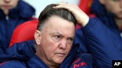 Louis van Gaal, l'entraîneur de Manchester United, 13 février 2016.